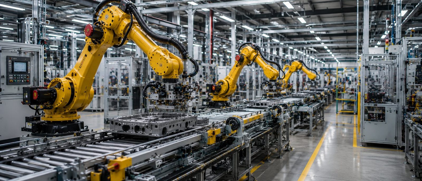 Linha de produção automatizada